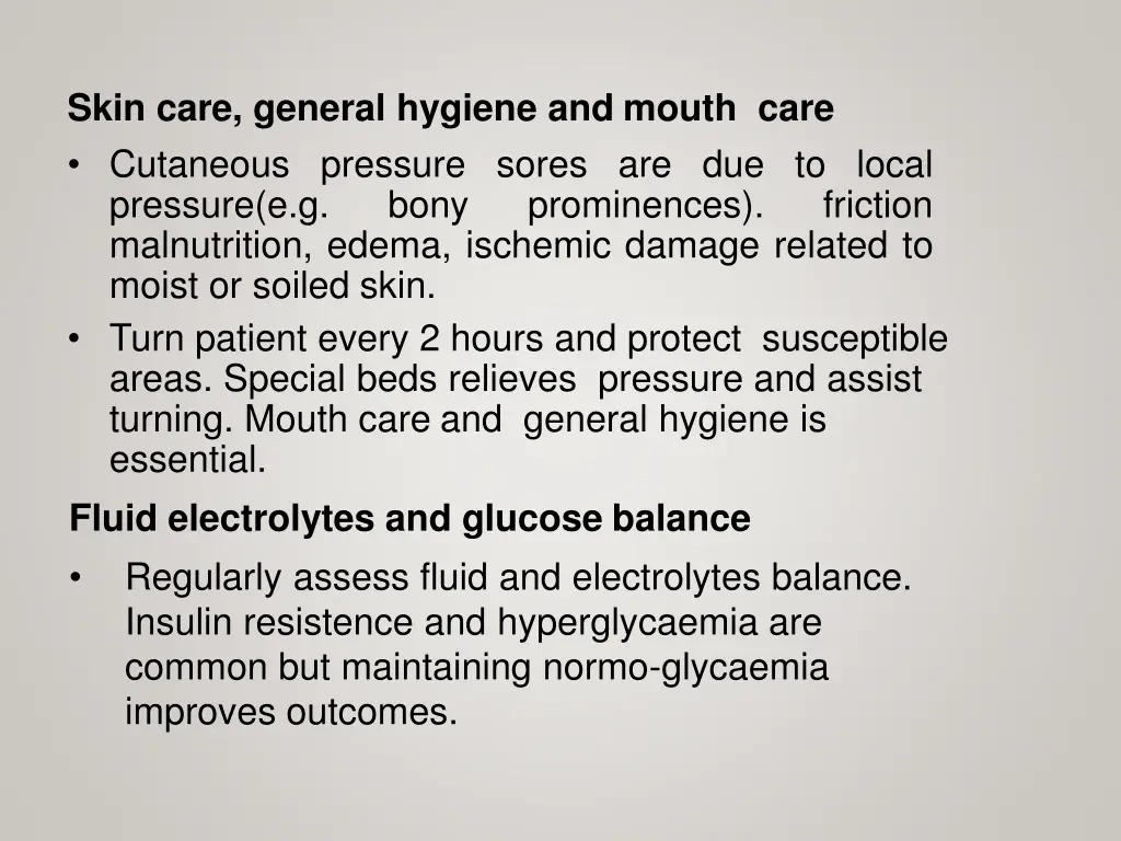 skin care general hygiene and mouth care
