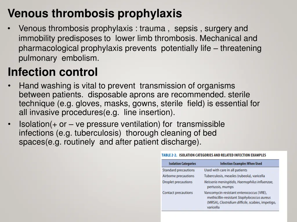 venous thrombosis prophylaxis venous thrombosis