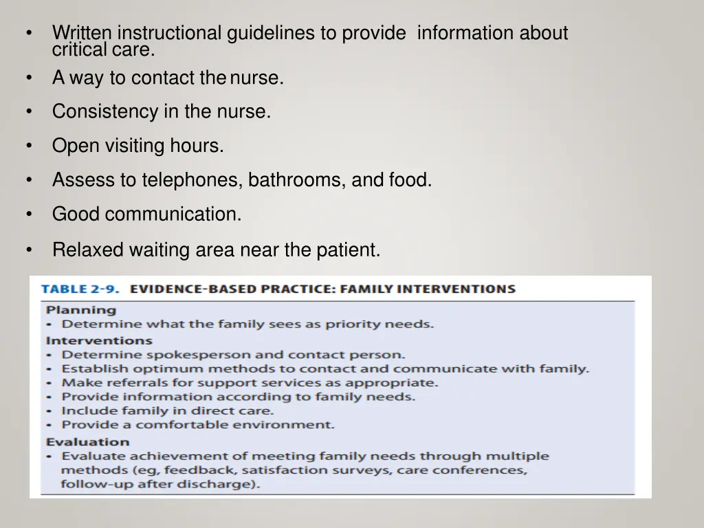 written instructional guidelines to provide