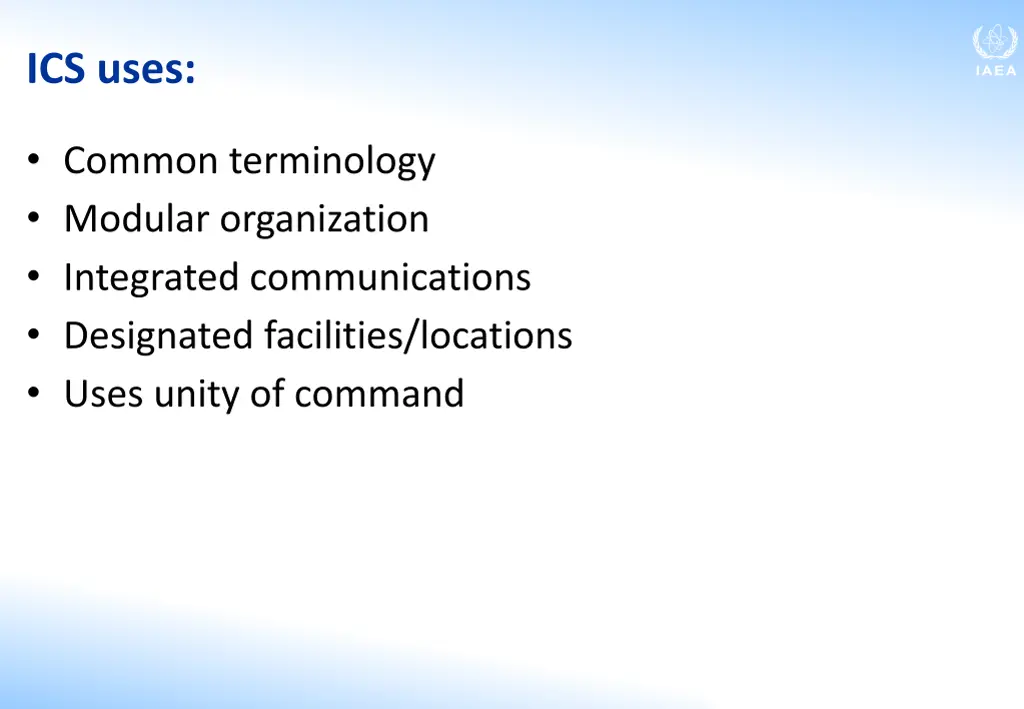 ics uses