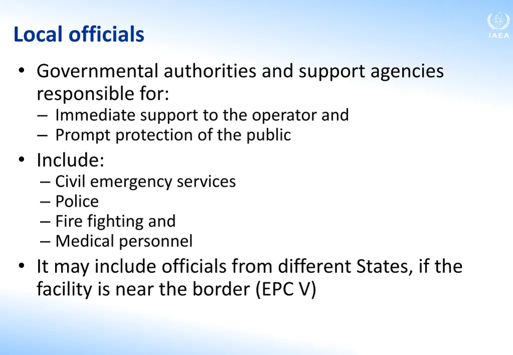 local officials