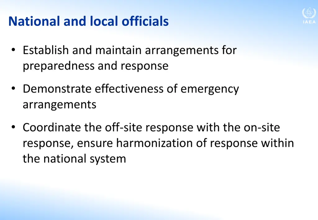 national and local officials
