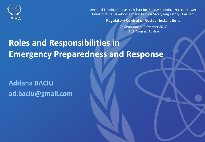 regional training course on enhancing energy