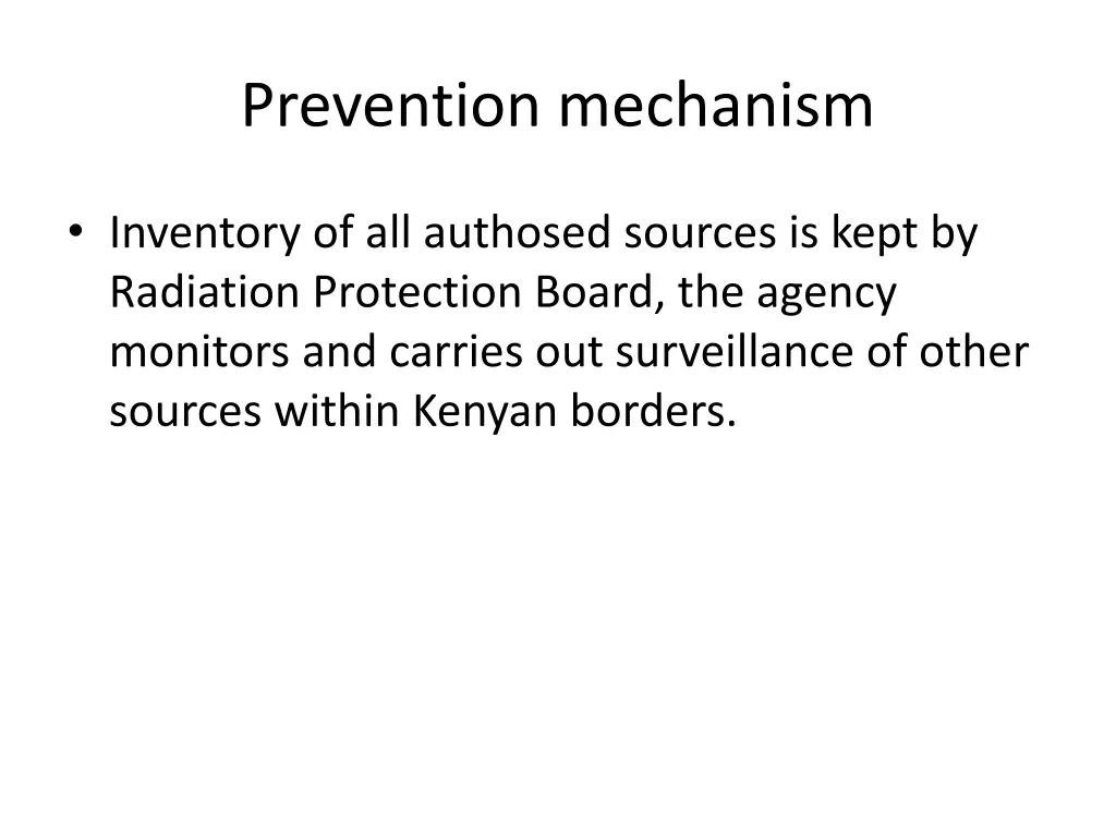 prevention mechanism