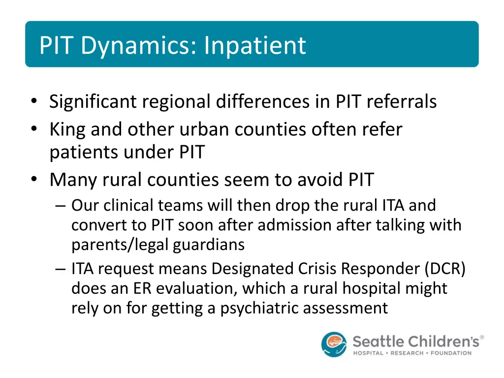 pit dynamics inpatient
