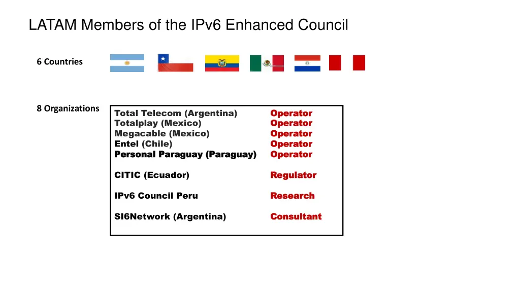 latam members of the ipv6 enhanced council