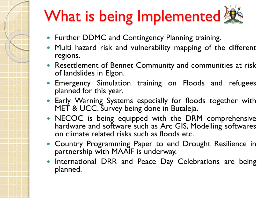 what is being implemented