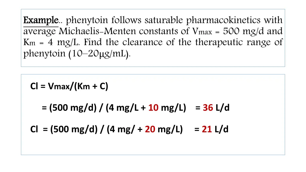 example average michaelis menten constants