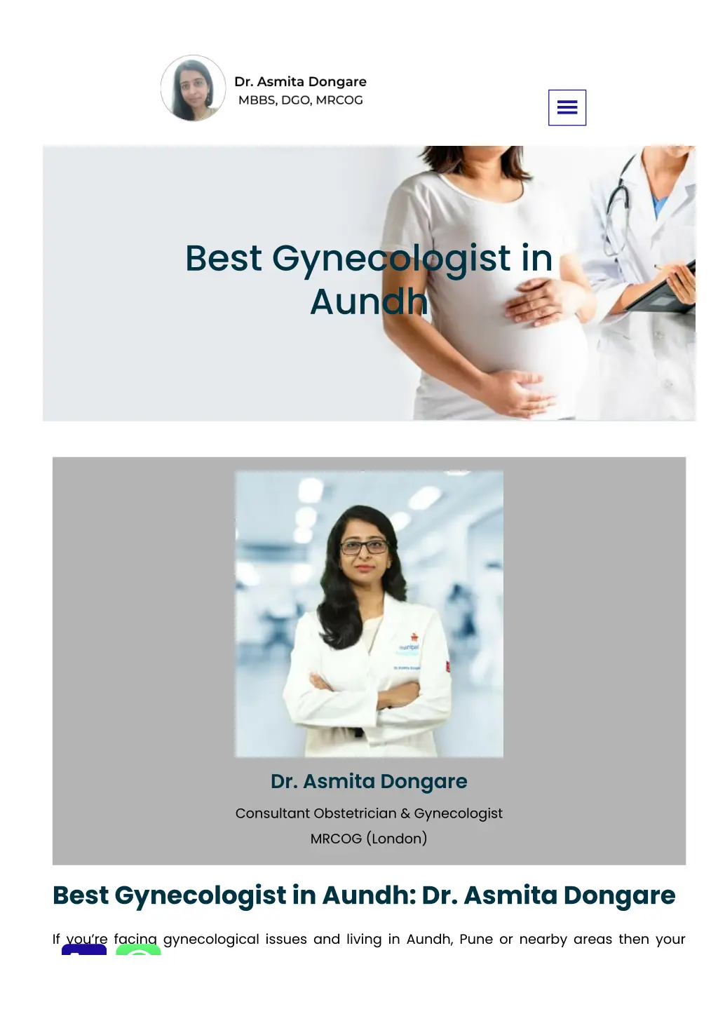 best gynecologist in aundh