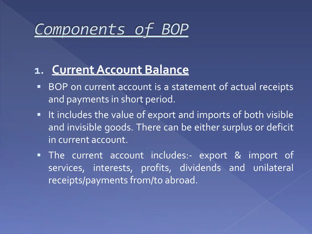 components of bop