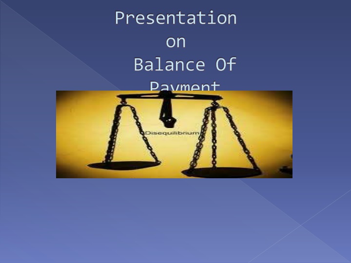 presentation on balance of payment bop