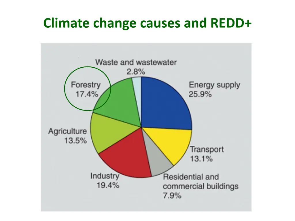 climate change causes and redd