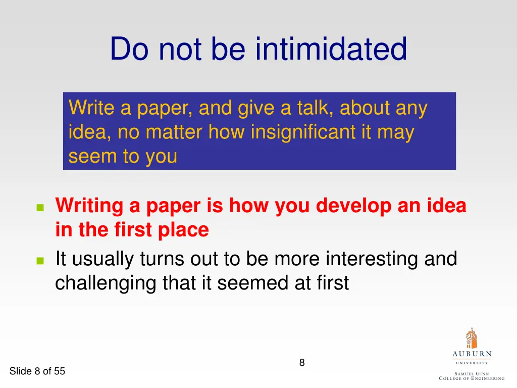 do not be intimidated 1