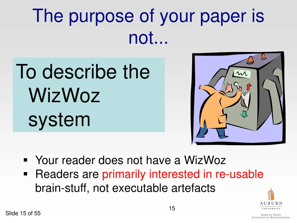 the purpose of your paper is not