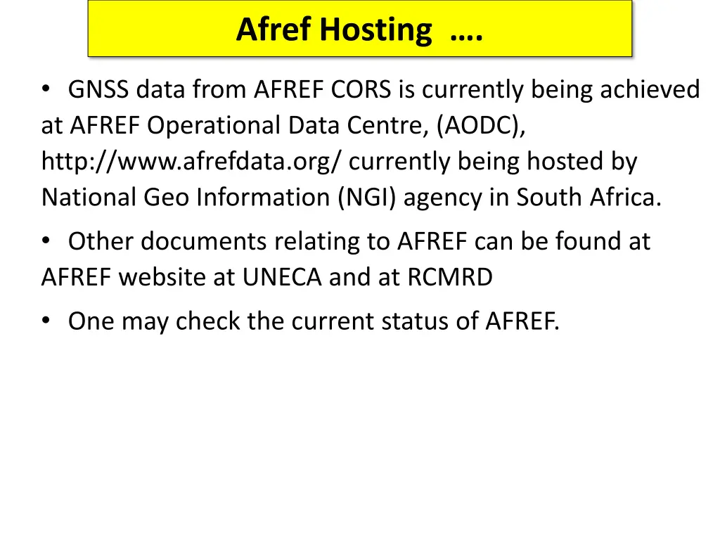 afref hosting