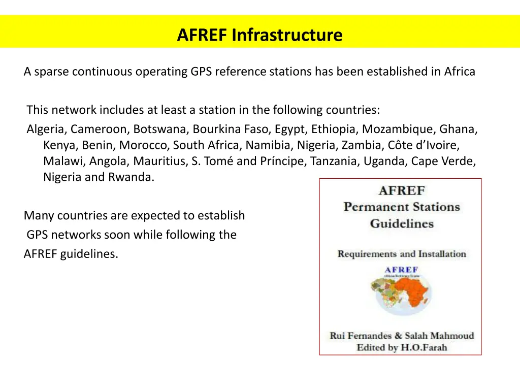 afref infrastructure