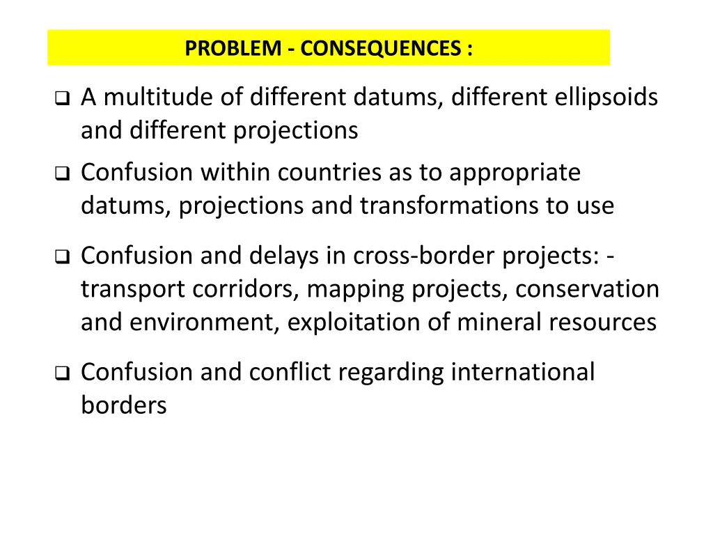 problem consequences