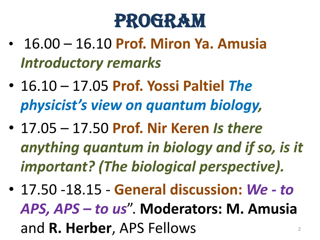 program program