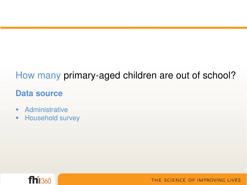 how many primary aged children are out of school