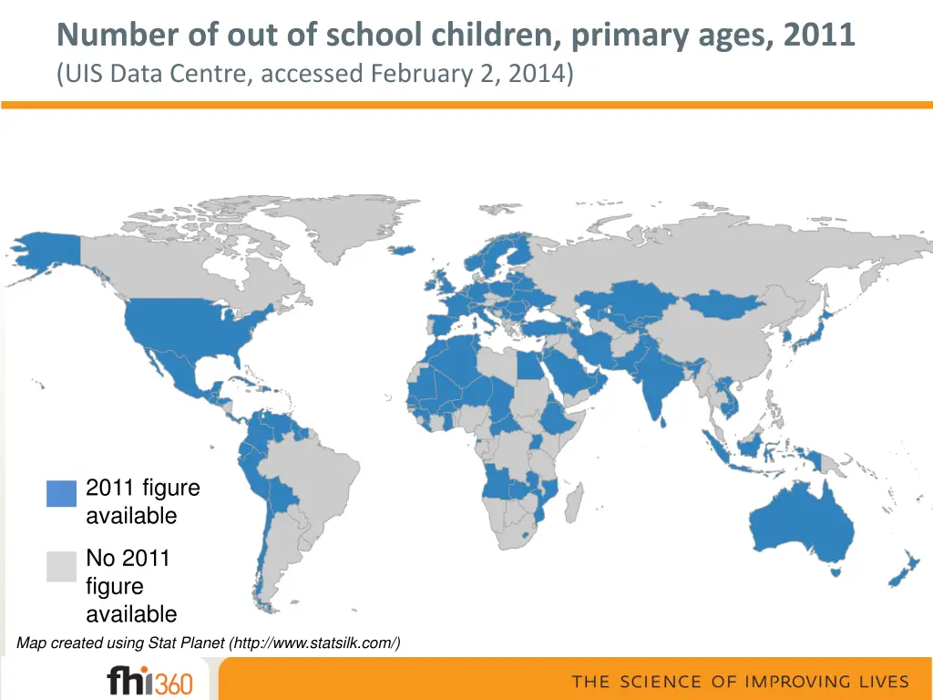 number of out of school children primary ages