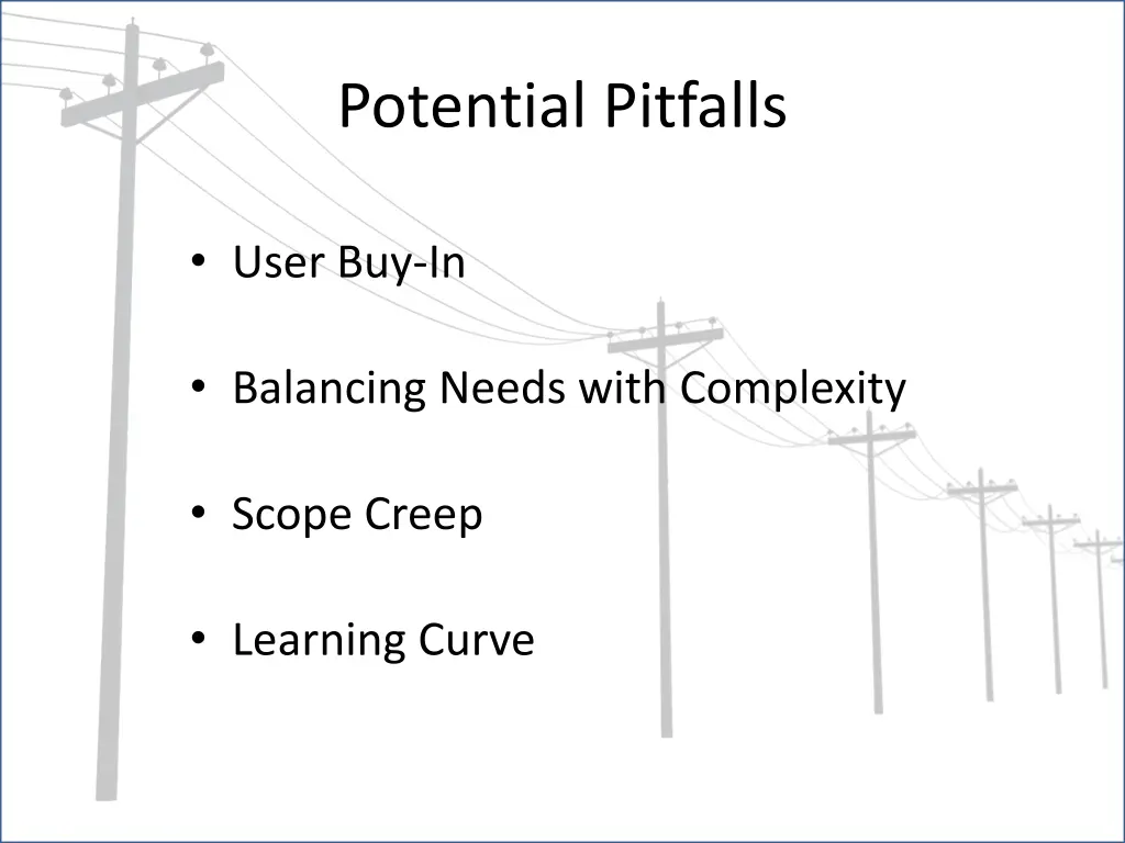 potential pitfalls