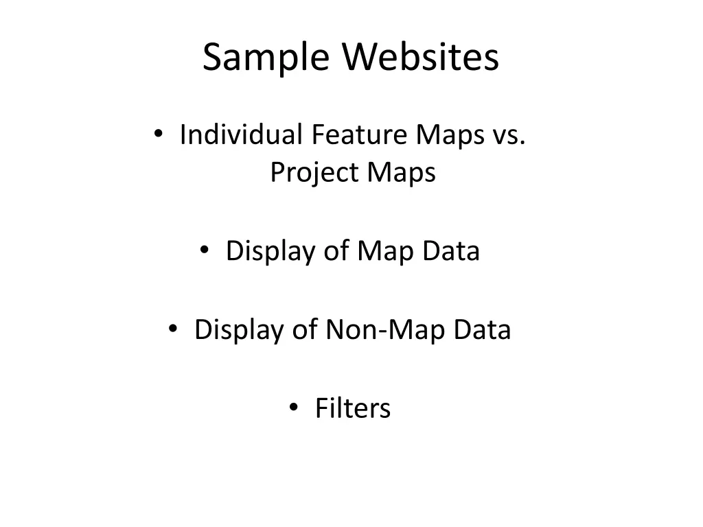 sample websites