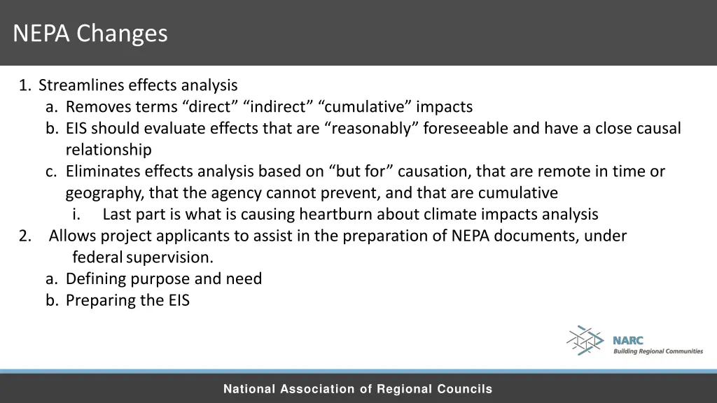 nepa changes 1
