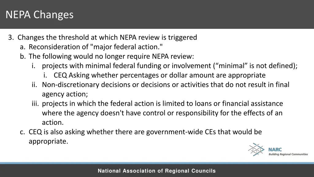 nepa changes 2