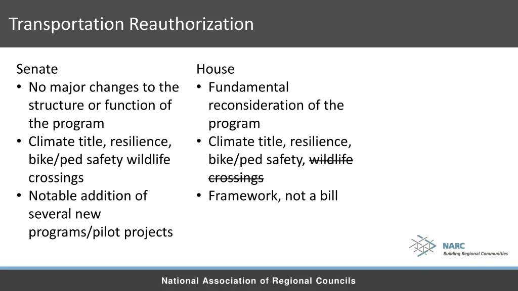 transportation reauthorization 2
