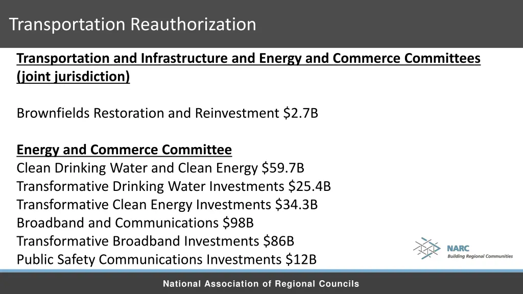 transportation reauthorization 5