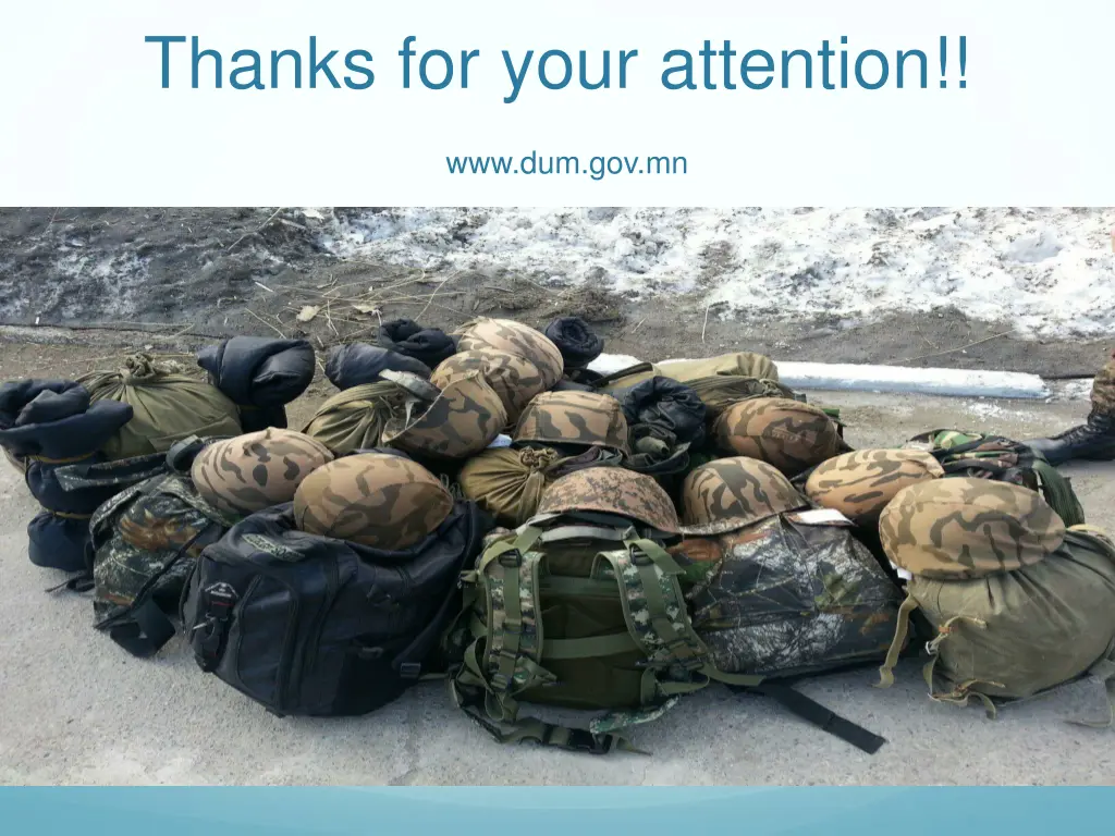 thanks for your attention www dum gov mn