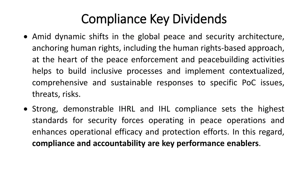 compliance key compliance key dividends amid
