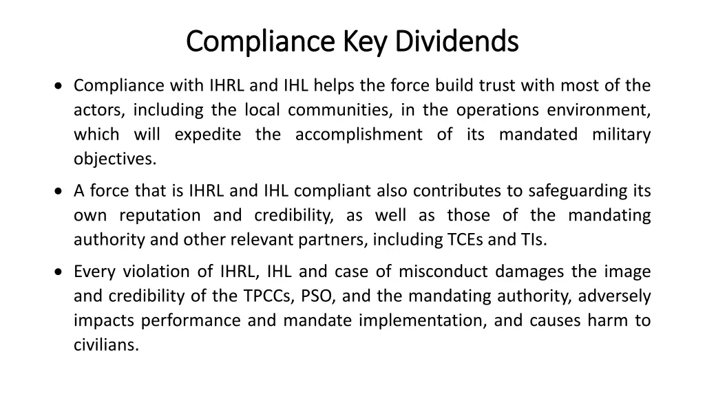 compliance key compliance key dividends
