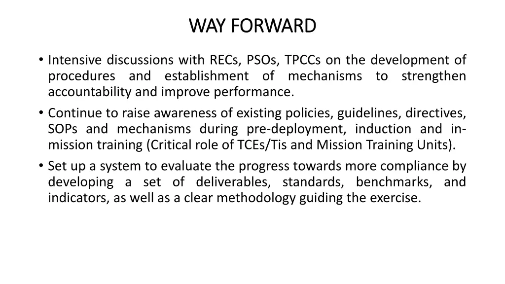 way forward way forward