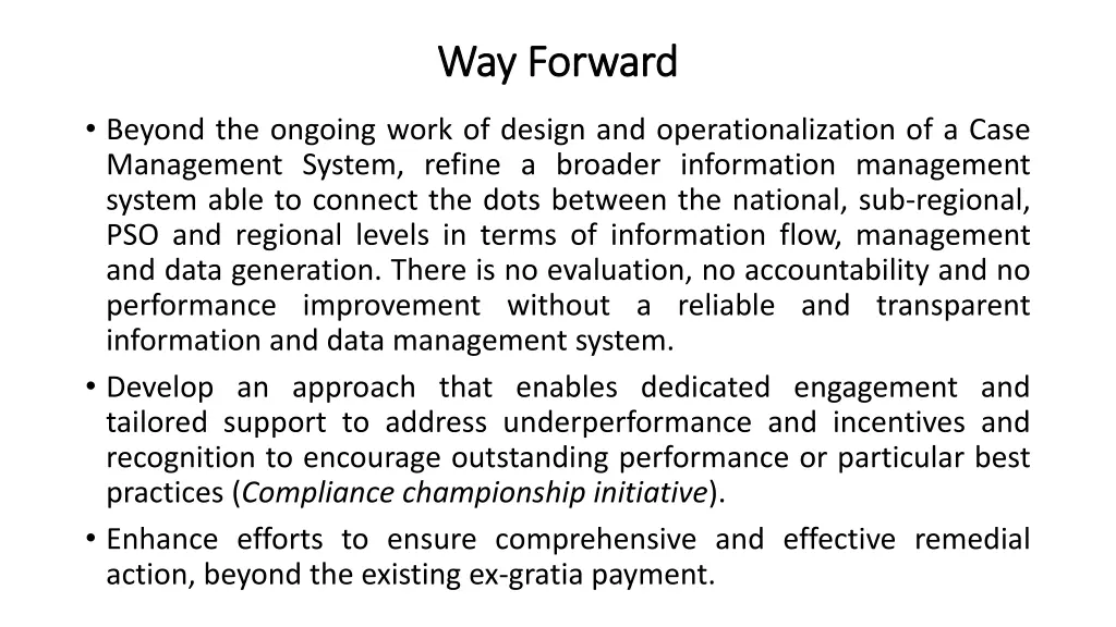 way way forward forward