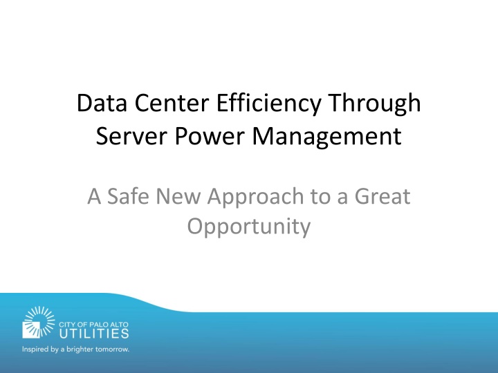 data center efficiency through server power