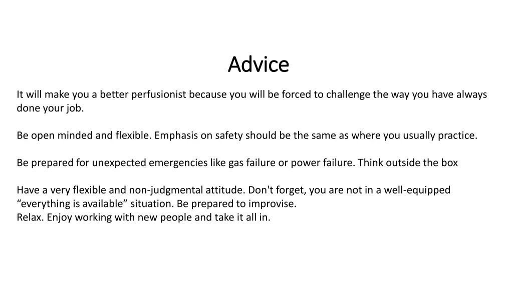 advice advice