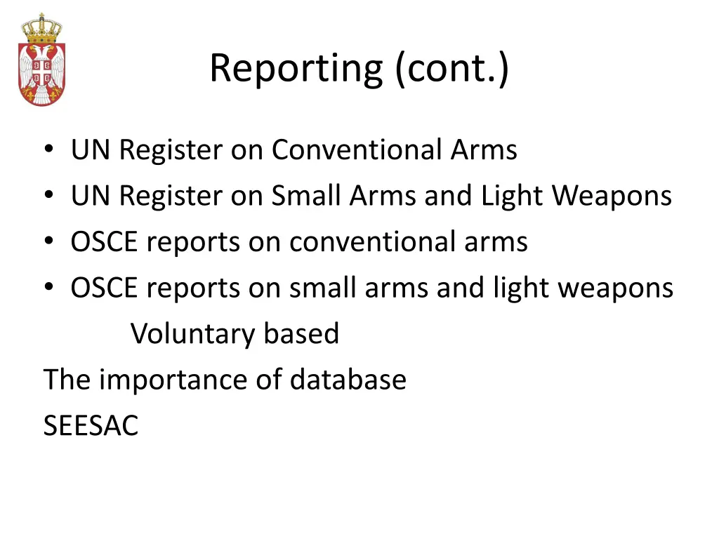 reporting cont 1