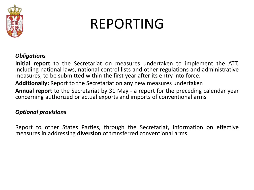 reporting