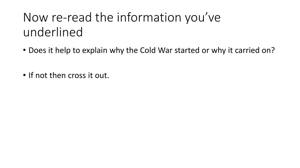 now re read the information you ve underlined