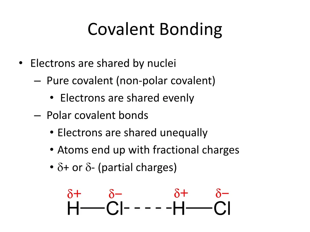 covalent bonding