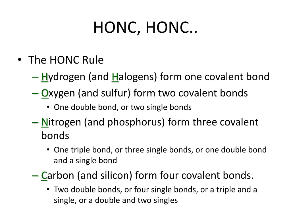 honc honc