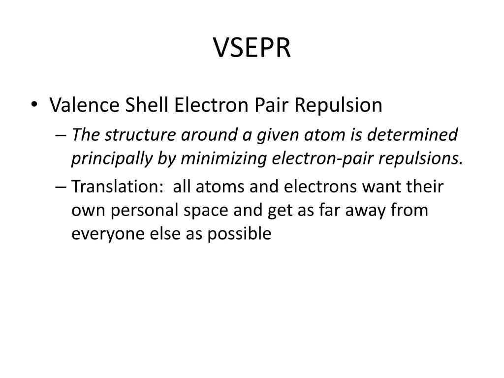 vsepr