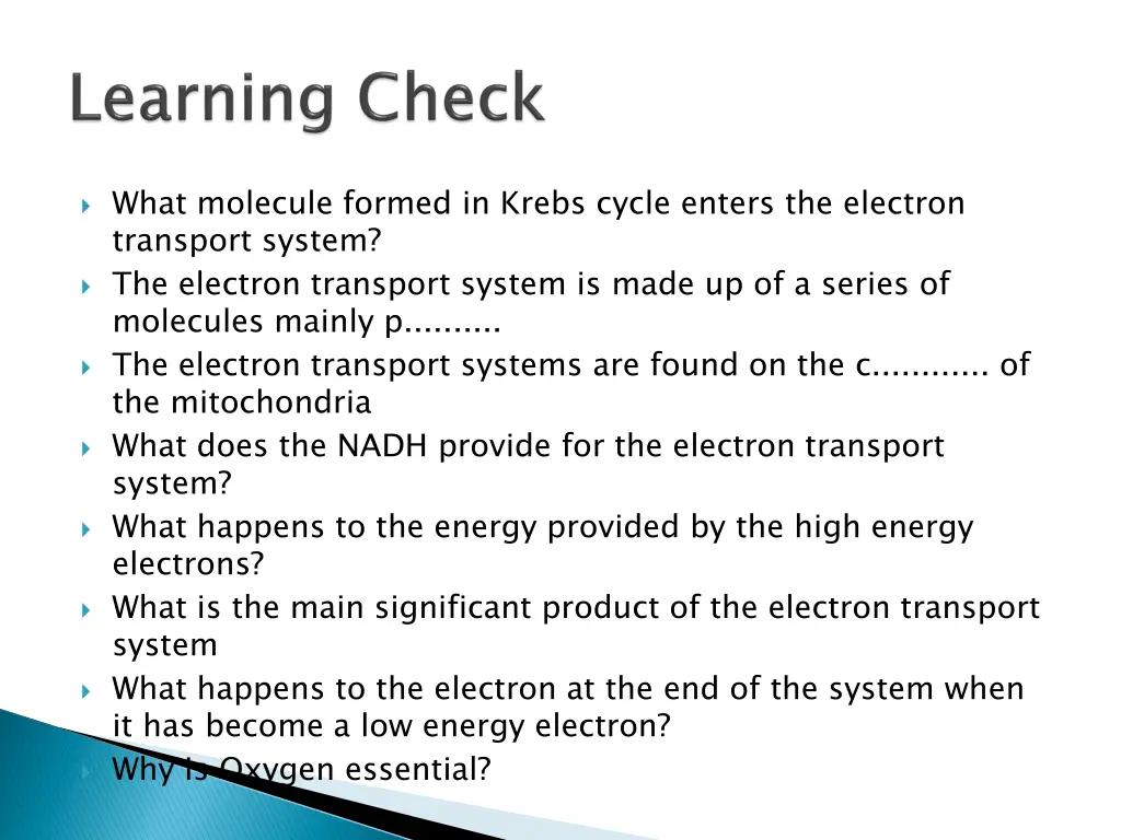 what molecule formed in krebs cycle enters