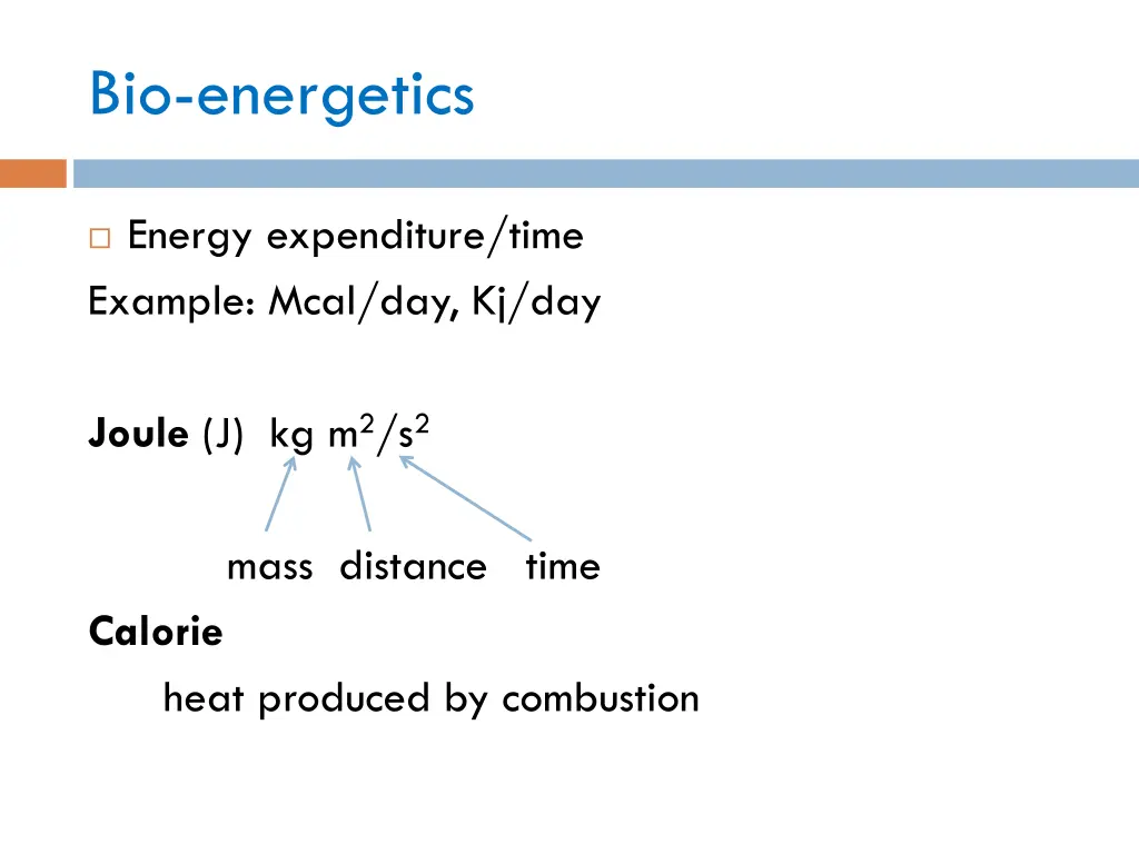 bio energetics