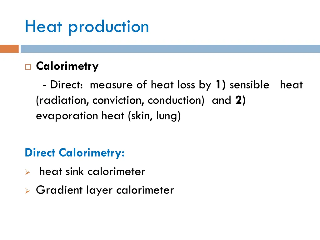 heat production