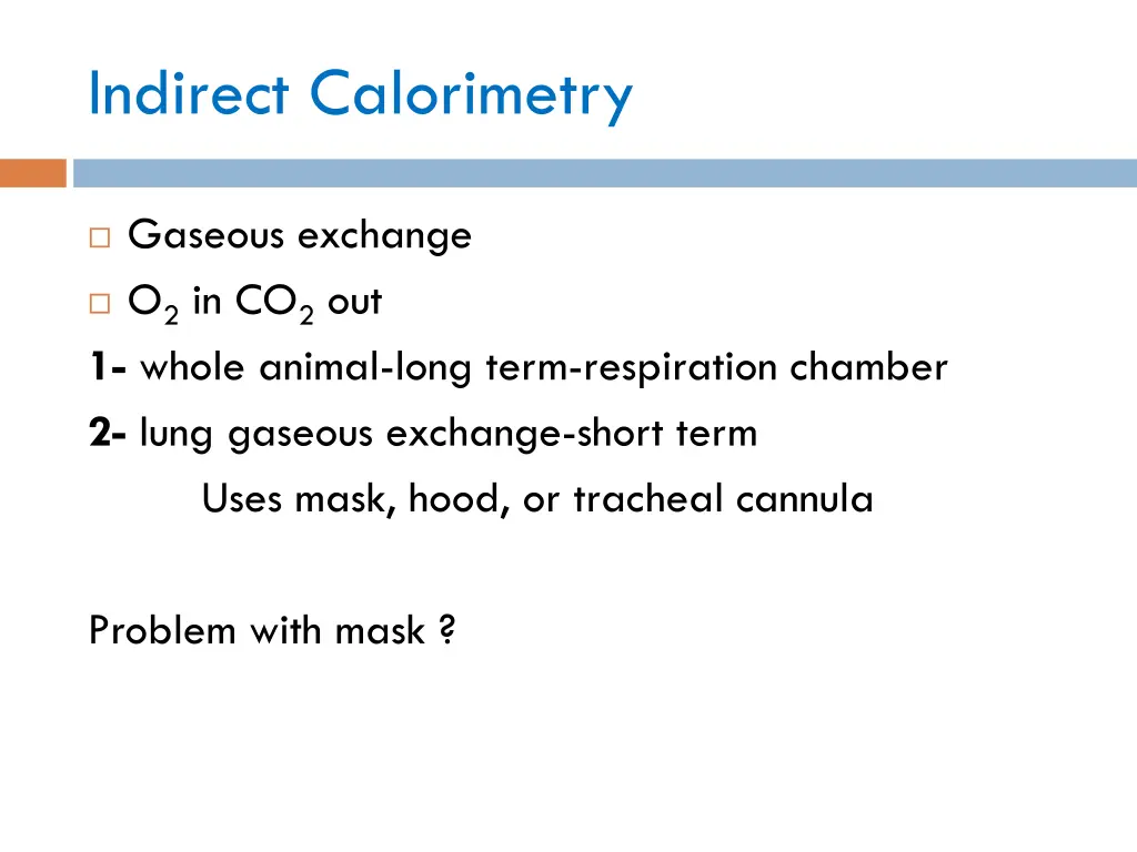 indirect calorimetry