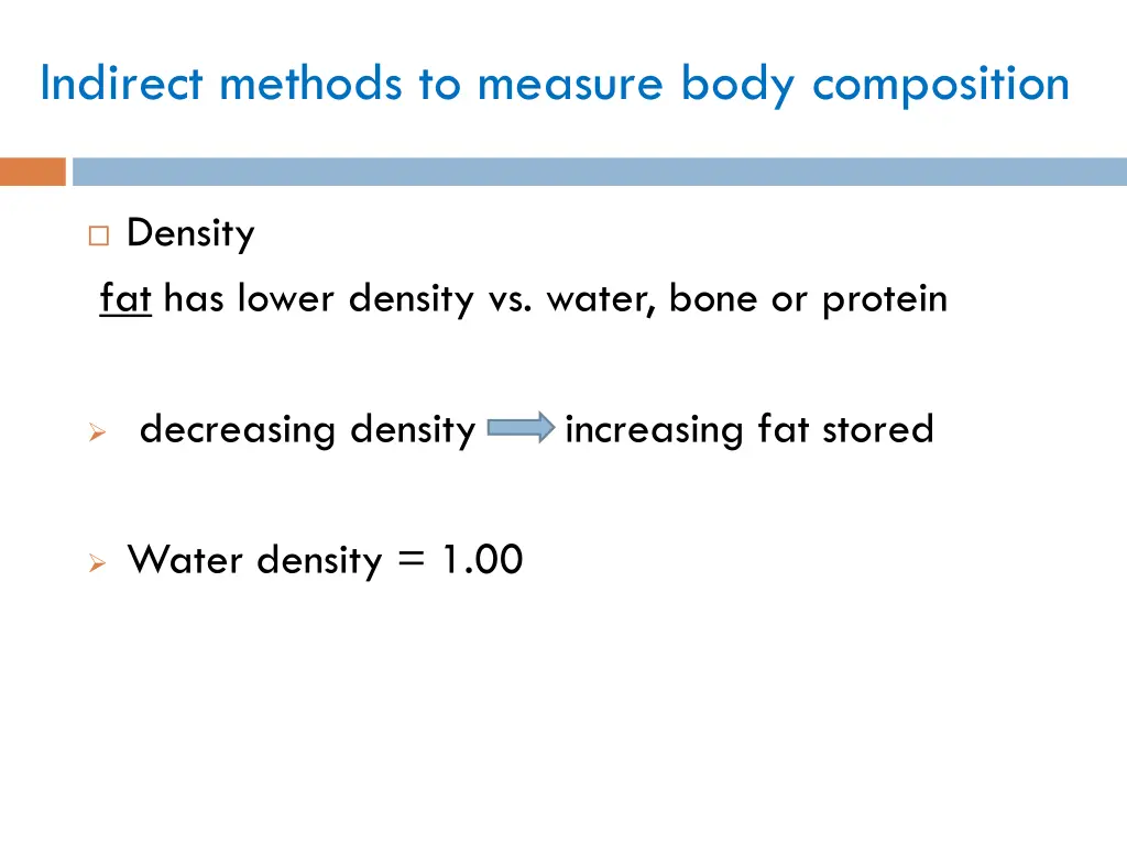 indirect methods to measure body composition
