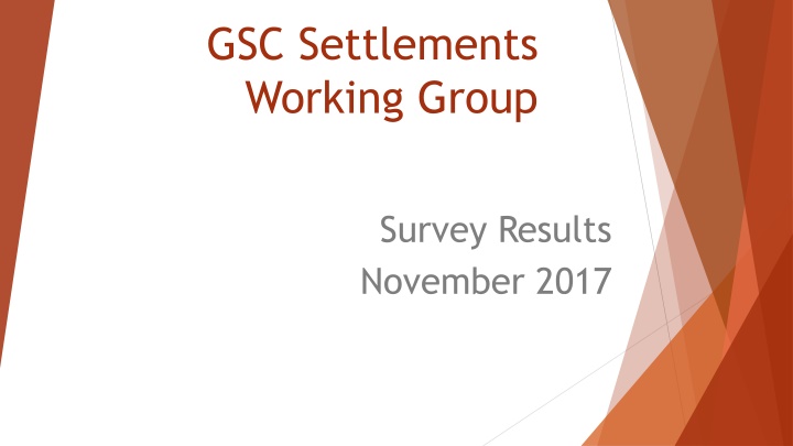 gsc settlements working group