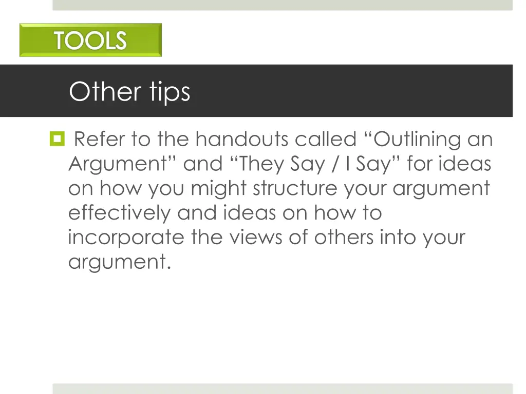 other tips